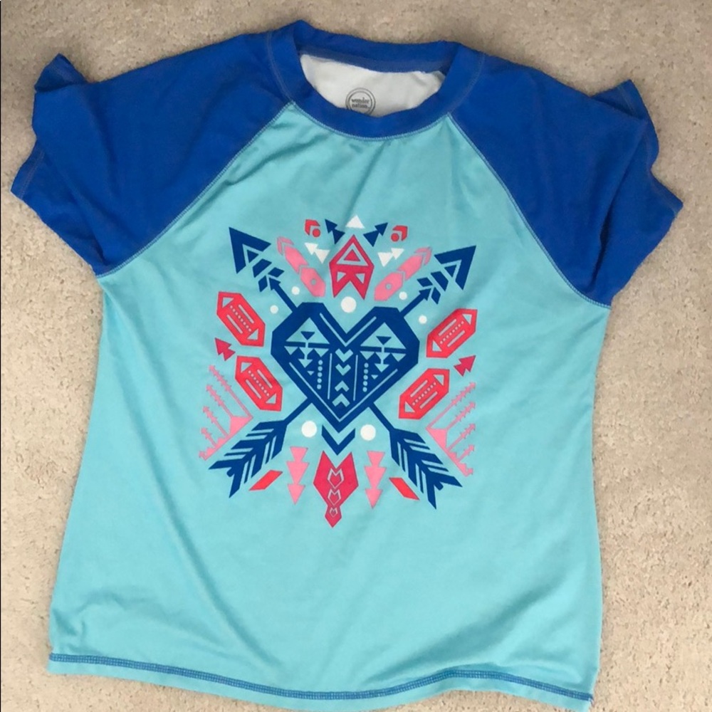 Girls swimming top shirt